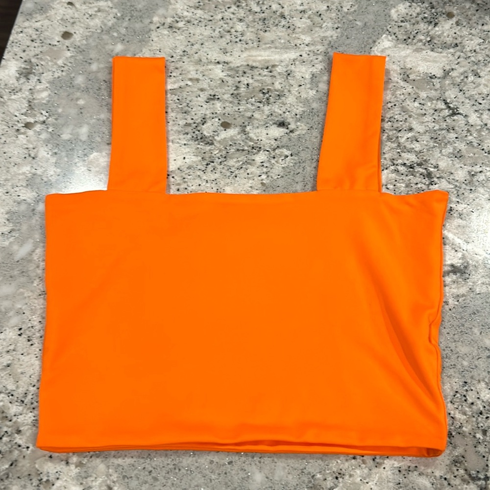 Never been worn neon crop top